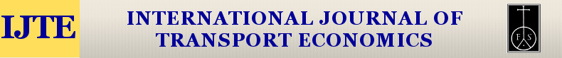INTERNATIONAL JOURNAL OF TRANSPORT ECONOMICS